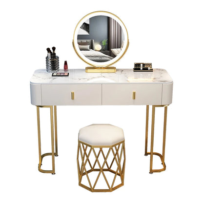 Free Bedroom Dressing Table Brush Women Makeup Closet Dressing Table Vanity Drawer Espejo Tocador Italian Luxury Furniture