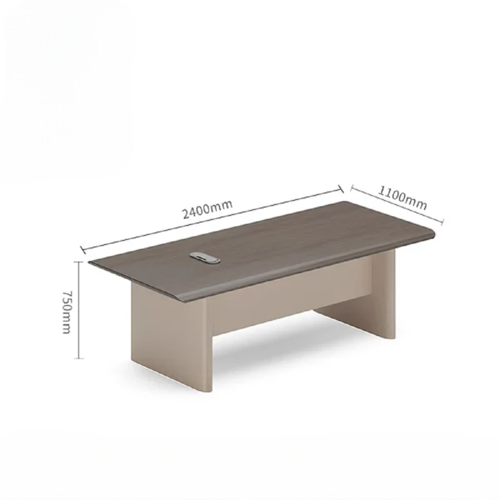 Conference table, long table, simple and modern negotiation, table and chair combination meeting room, large rectangle.