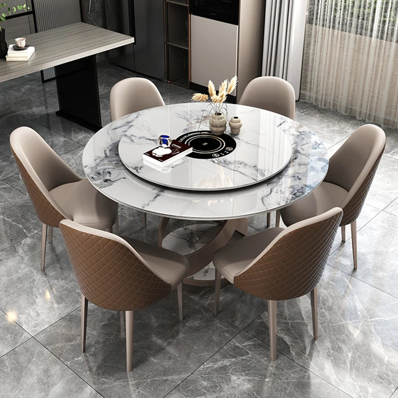 Extendable Dining Table Set Chairs Console Coffee Luxury Restaurant Dinner Table Round Coiffeuse De Chambre Kitchen Furniture