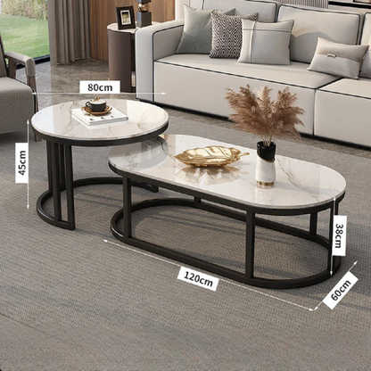 Dining Legs Metal Coffee Table Storage Simple Center Gold Coffee Table Marble Glass Floor Mesa Auxiliar Salon Home Furniture