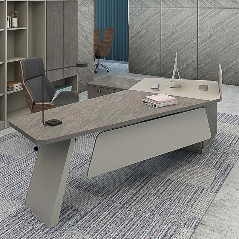 Luxury Standing Office Desk Monitor Reception Drawers Storage Computer Desks Supplies Executive Mesa De Computador Furniture