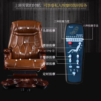 Designer Luxury Office Chair Durable Leather Brown Meditation Gaming Chair Ergonomic Computer Cadeira Gamer Game Chair Furniture