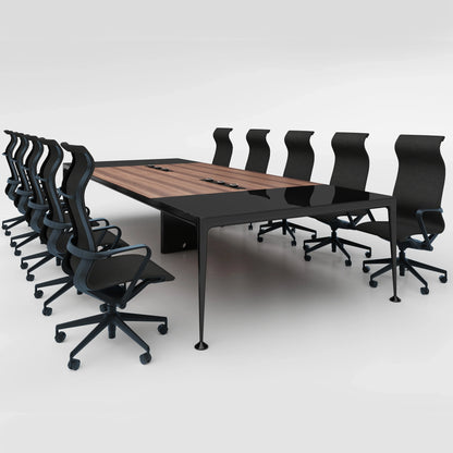 Conventional Wooden Office Conference Table For Meeting Room Used