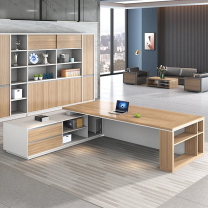 Office Executive Work Desk Wooden Pullout Under Storage Vanity Students Work Desk Appoint Scrivania Ufficio Modern Furniture