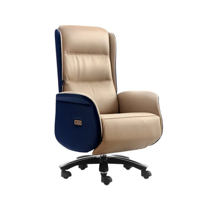 Luxury Multifunctional Electric Office Chair Made Genuine Leather Unique Comfortable Comfort Office Chair Luxury Furniture