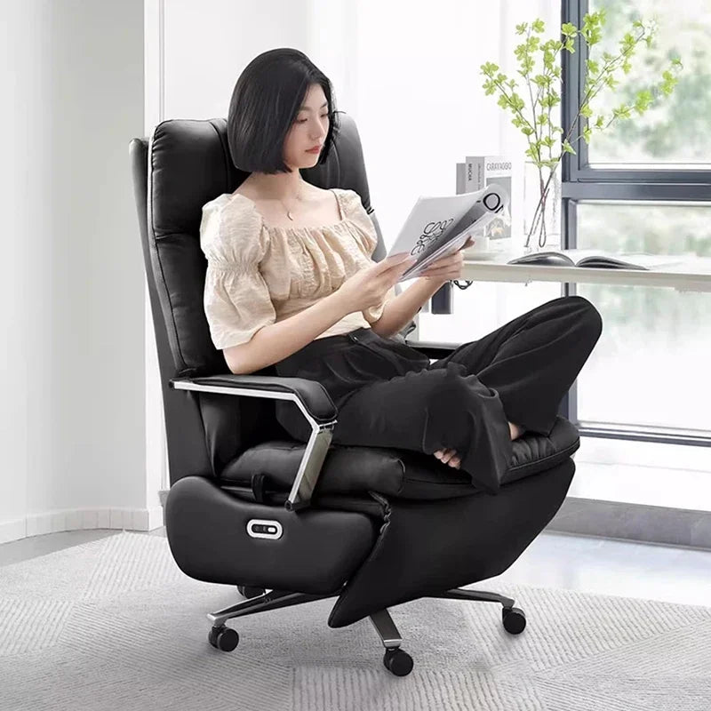 Ergonomic Chaise Office Chair Mobile Swivel Recliner Bedroom Office Chair Accent Lazy Work Cadeira Ergonomica Office Furniture