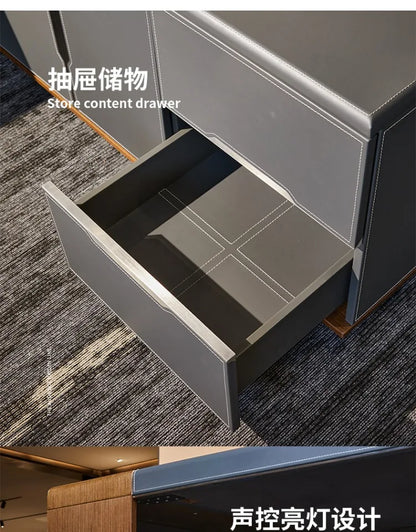 Corner Drawers Office Desk Study Computer Gaming Storage Modern Conference Office Desk Executive Scrivania Legno Furniture HDH