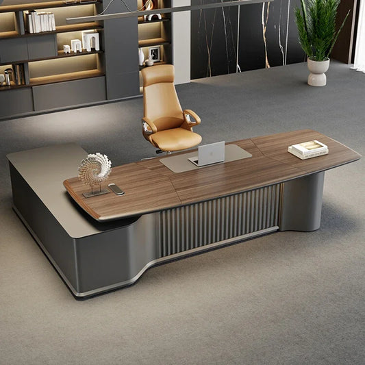 Vanity L Shaped Desk Reception Modern Drawers Executive Office Desk Storage Students Escritorios De Ordenador Office Furniture