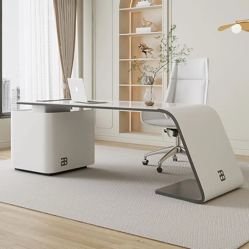 Corner L Shaped Office Desks Luxury Boss Writing Executive Drawers Office Table Modern Scrivanie Per Computer Furnitures