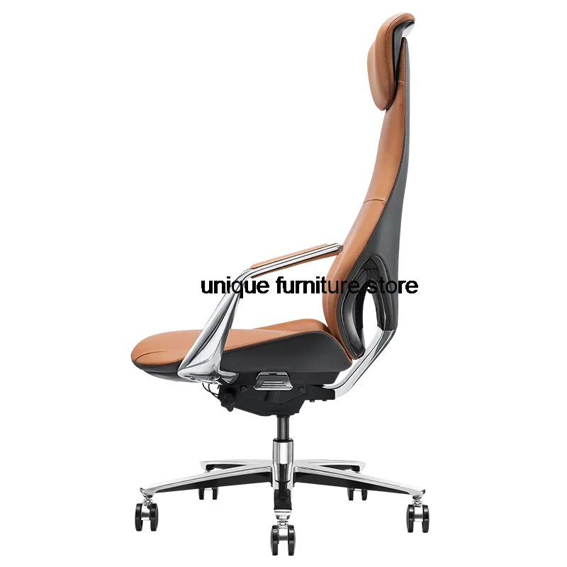 Luxury Reading Design Office Chairs Mobile Ergonomic Individual Leather Desk Chair Executive Silla Escritorio Furniture SY50OC