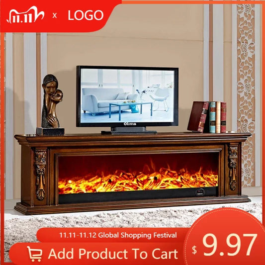 Innovative Wood Tv Stand Design Living Room Modern Tv Cabinets Fireplace Luxury Electric Muebles Para El Hogar Home Furniture