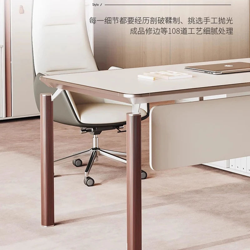 Shelf Luxury Work Desk Computer Wall Mounted Modern Gaming Wooden Executive Work Desk Corner Stolik Komputerowy Office Supplies