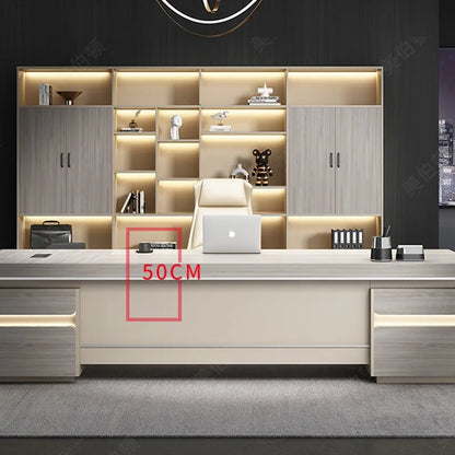 Computer Work Desk Workstation Pullout Under Organizer Storage Vanity Work Desk Appoint Scrivania Ufficio Luxury Furniture