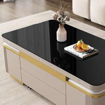 Living Room Luxury Coffee Table modern Organizer Nordic Mobile Coffee Table folding Modern hotel Couchtisch furniture for home