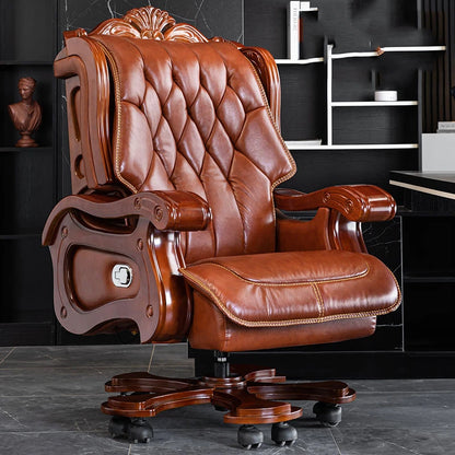 Luxury Massage Office Chair Leather Ergonomic Designer Living Room Gaming Chair Executive Durable  Office Furniture