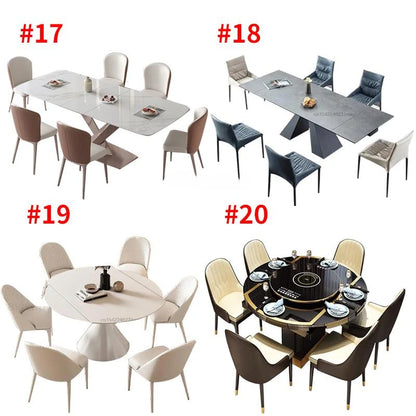 Luxury Dining Table And Chairs Customize Tabletop Kitchen Furniture 24 Dining Table Sets Minimalist Dining Table With 6 Seats