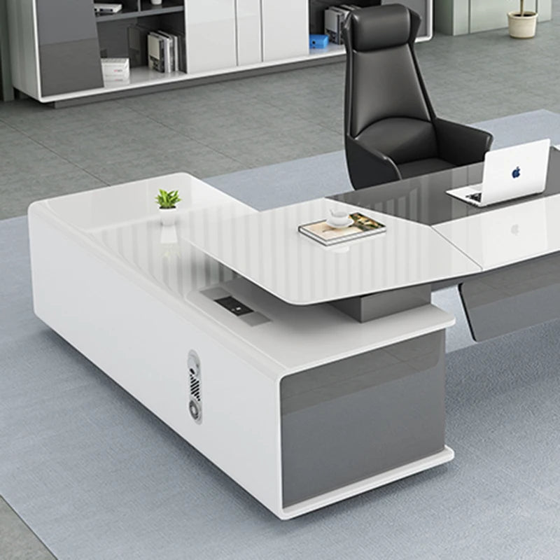 Black Corner Office Desk L Shaped Executive Laptop Modern Kids Desk Kawaii Table Pc Table Mesa Para Computador Luxury Furniture