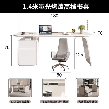 Conference Music Office Desk Executive Luxury Organizer Storage Study Table White Escrivaninha Para Quarto Modern Furniture