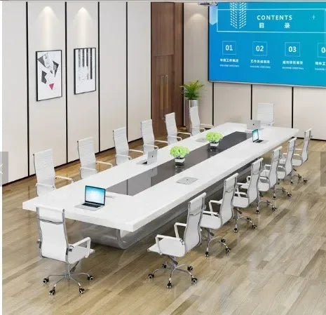 Conference Room Table Design Office White Quartz Stone Corians Marble Top Modern Long Conference Table ,Office Desk Table