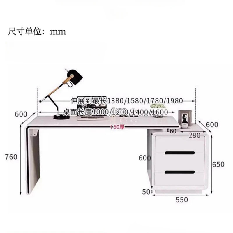 Sofa Side Table Minimalist Desk Study Office Furniture Room Desks Executive Computer Corner Setup Accessories Professional Home