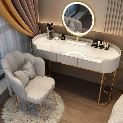 Luxury Modern Dresser Storage Dressing Table Bedroom Minimalist Multifunctional Cabinet Makeup Table Household Kommode Furniture