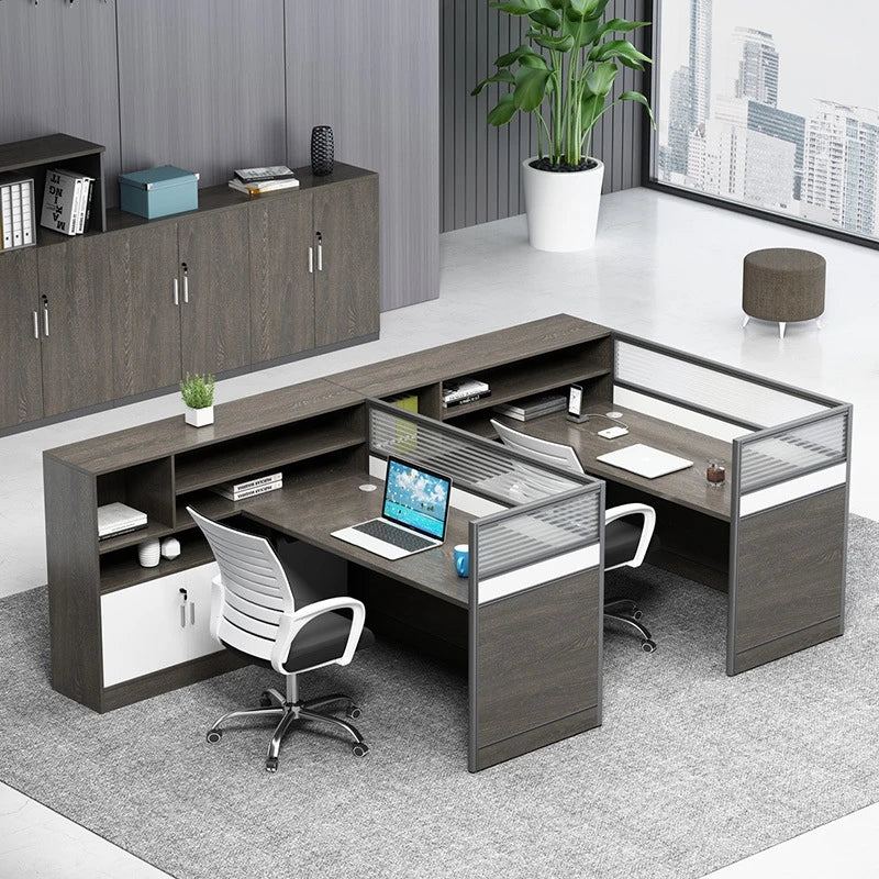 Bureau de travail Staff office partition desk cubicle workstation commercial Office Furniture modular office table and chair set