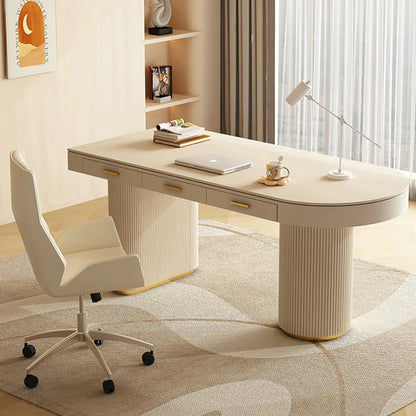 Computer Desktop Office Desks Reception Meeting Modern Workstation Executive Drawers Scrivania Cameretta Luxury Furniture