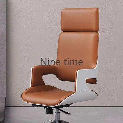 Swivel Leather Office Chairs Armchair Mobile Boss Massage Clients Computer Chair Designer Salon Sillas De Oficina Furnitures