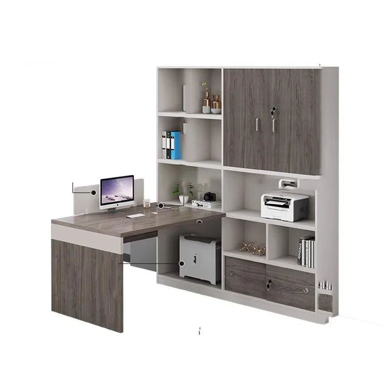 Study Conference Office Desk Corner Executive Cheap Modern Storage Monitor Office Desk Writing Table Ordinateur Furniture HDH