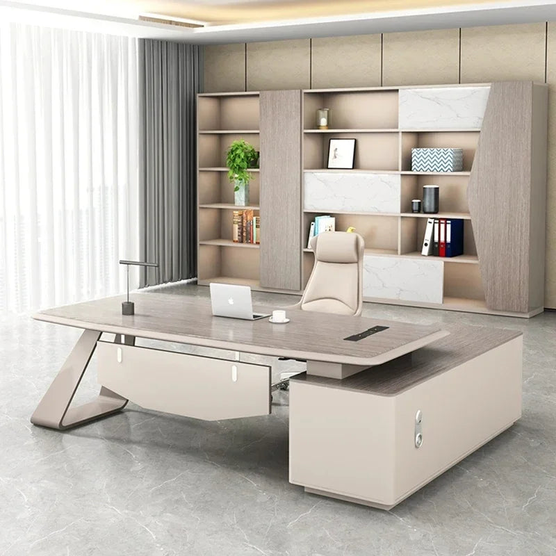 Executive Computer Shaped Drafting Height Adjustable Ordenador Escritorio Furniture