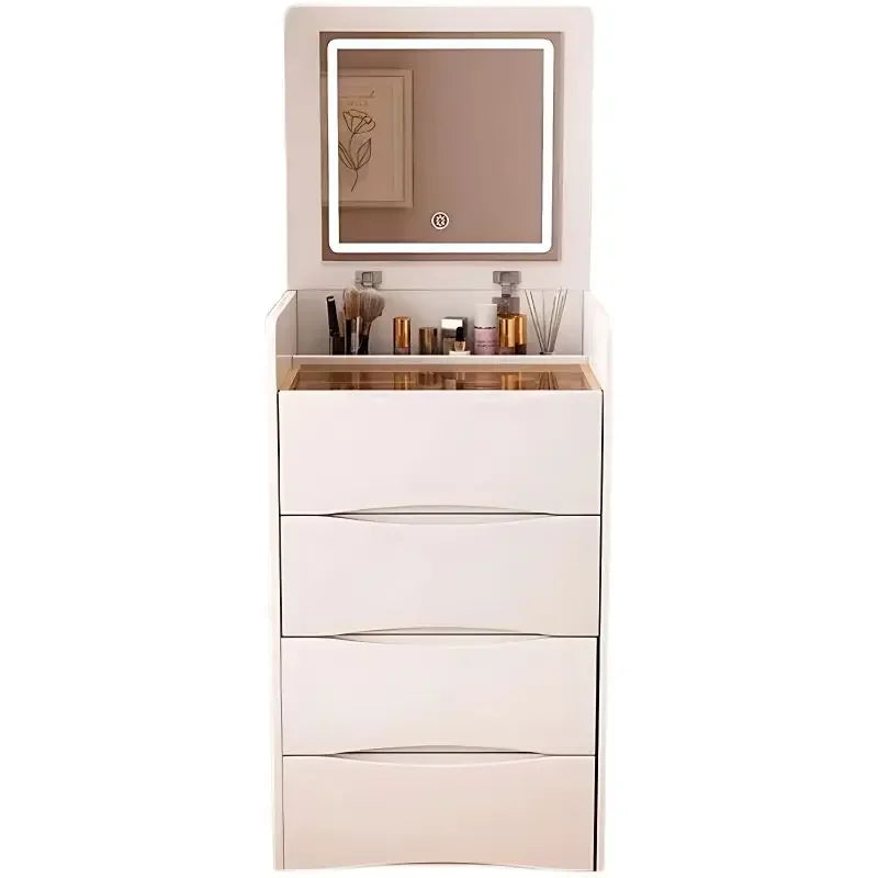 Internet Celebrity Cream Style Dressing Table, Modern Simple Multi-functional Dressing Table, Including Dressing Stool