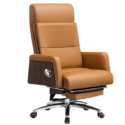 Executive Support Office Chair Armrest Unfolding Lounge Modern Chair Wheels Bedroom Leather Cadeira Escritorio Garden Furniture