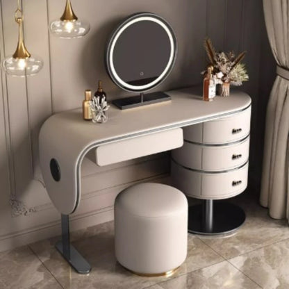 Modern Storage Vanity Dresser Makeup Nordic Shelf Desk Dressing Table Luxury Living Room Tocador Maquillaje Bedroom Furniture