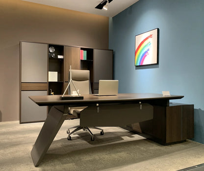 Luxury modern office furniture desk  executive L shaped office desk