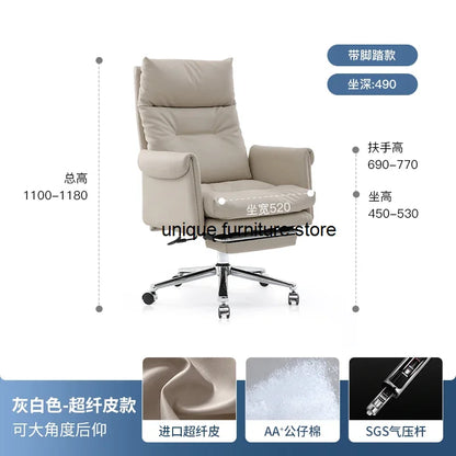 Bedroom office chair Swivel Designer work research Comfortable lazy rolling computer chair backrest Sillas De Esctoritorio salon