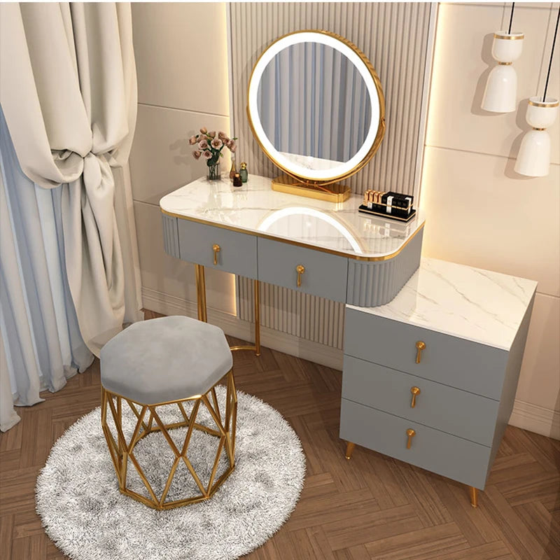 Mobile Nightstands Vanity Chair Bedroom Makeup Tv Stands Dressing Tables Mirror Tables Mesas De Maquiagem Bedroom Furniture