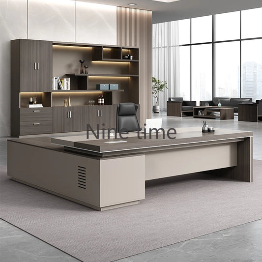 Floor Drawers Office Desks Executive Modern European Writing Computer Desks Student Corner Mesa De Escritorio Room Furniture