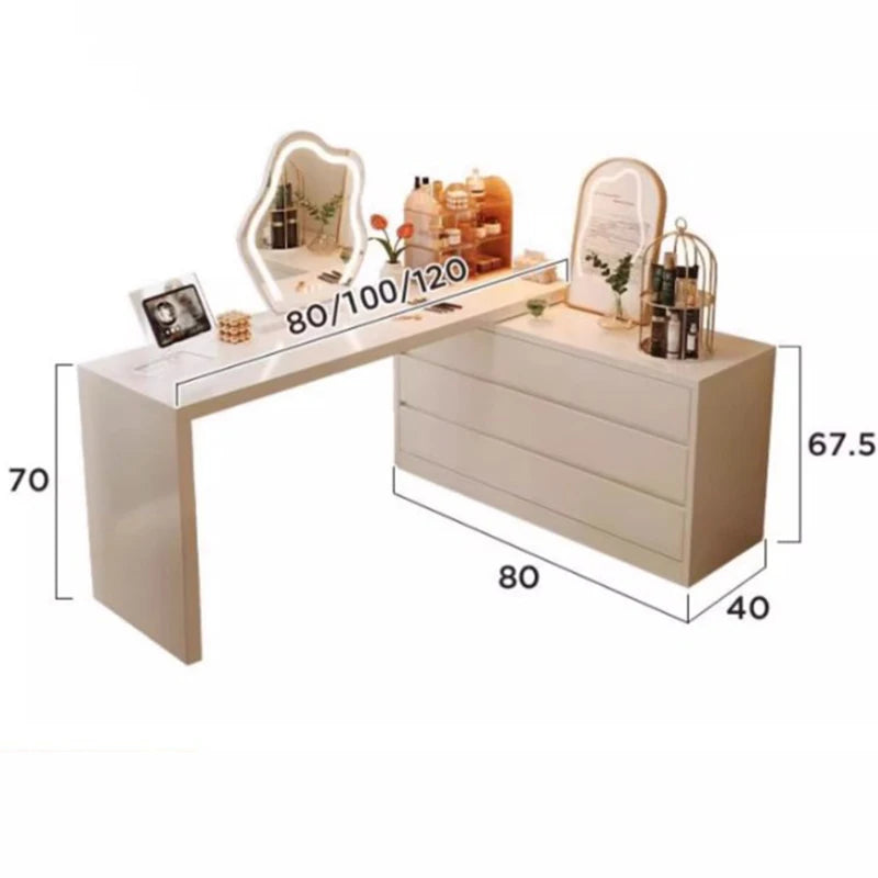 Cheap Bedroom Dressing Table Girls Whitestool Drawer Dressing Table Storage Corner Penteadeiras De Maquiagem Room Furniture