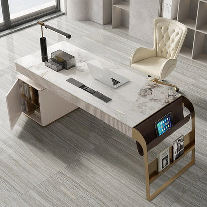 Modern Creative Design Office Computer Desk With Slate Top Luxury Home Office Desk Executive Table Furniture