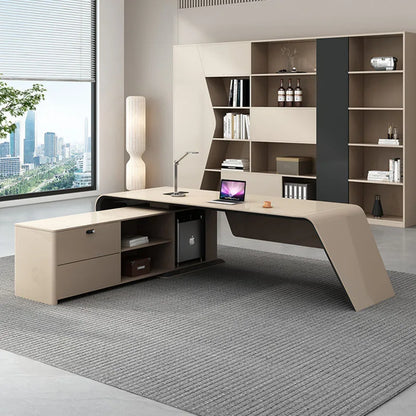 Workflow Desktop Office Desk Corner Storage Executive Makeup Coffee Office Desk Organization Tavolo Da Lavoro Furniture HDH