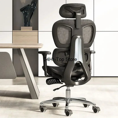 Ergonomic Office Chairs with Footrest Computer Gaming Chair Swivel Rolling Chair Comfortable Armchair Mesh Desk Chair Furnitures