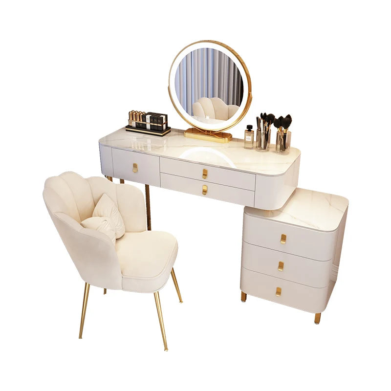 Luxury Nordic Dressing Table Organizers Storage Girls Makeup Dressing Table Bedroom Modern Coiffeuse De Chambre Furniture