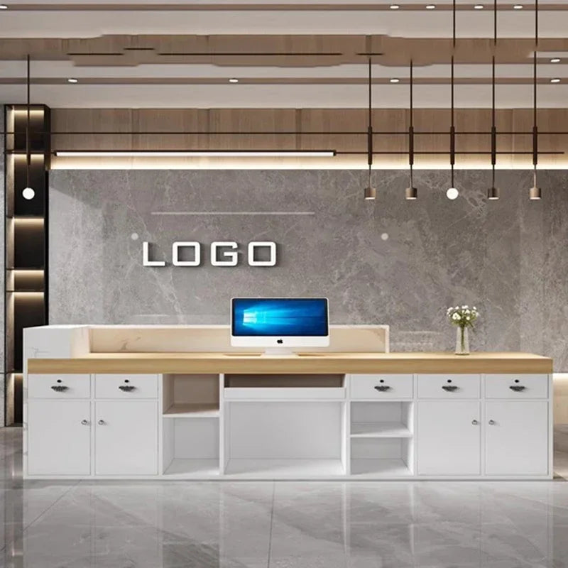 Basses Drawer Reception Desk tore Clinic Supermarket Modern Cashier SNails Console Recepcion Mostrador Beauty Salon Furniture