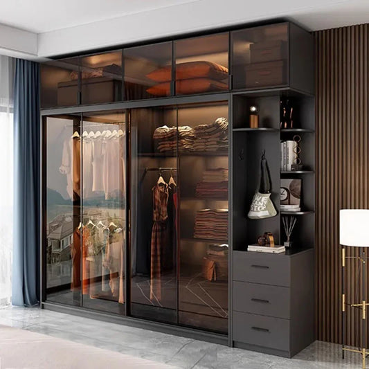 Cupboard Clothes Wardrobes Storage Organizer Open Closets Luxury Modern Display Modern Large Capacity Moveis Para Casa Furniture