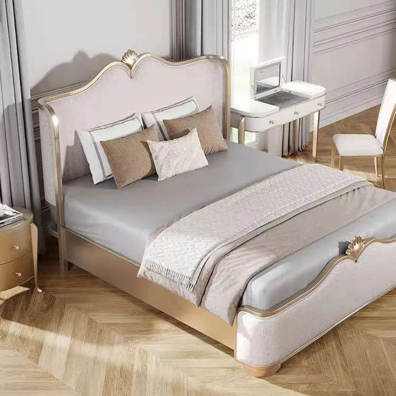 Storage Designer European Bed Double Luxury High End Modern European Style Bed Frame Twin Cama Matrimonial Bedroom Furniture