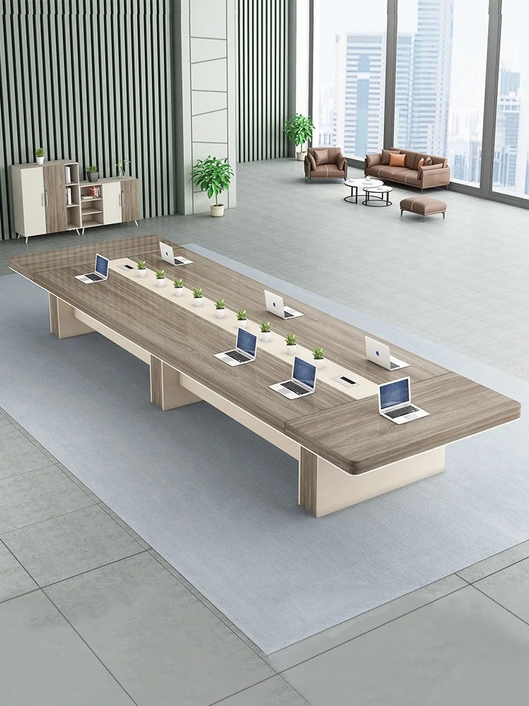 10 years warranty commercial office furniture long Meeting Room table luxury office executive Conference Table with wooden Legs