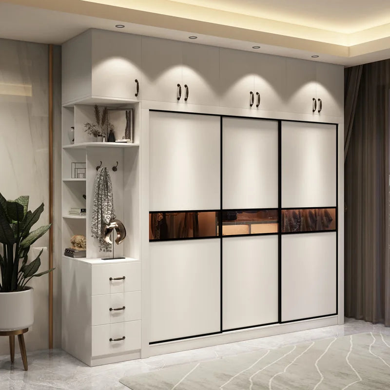 European Slide Wardrobes Bedroom Bathroom Narrow Ideas Vertical Garden Gentleman Industrial Closet Luxury Guarda Roupa Furniture