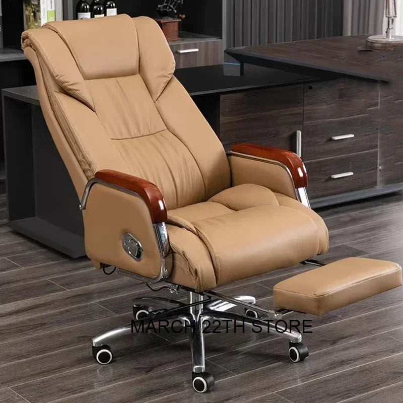 Executive Leather Chair Armchairs Editor Choises Fashion Aluminium Office Chair Working Relax Silla Escritorio Office Furniture