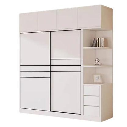 Luxury White Closet Rod Bracket Creative Nordic Minimalist Living Room Wardrobe Closet European Meuble De Chambre Furniture