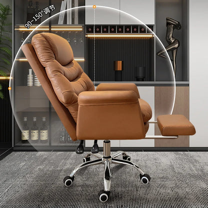 Ergonomic Office Chairs Computer Recliner Leather Study Nordic Chair Executive Living Room Sofas Cadeira De Escritorio Furniture